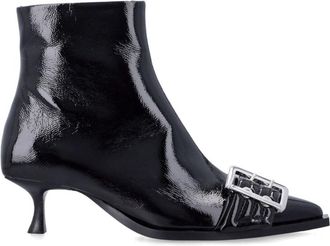 Ganni Black Zip Boots