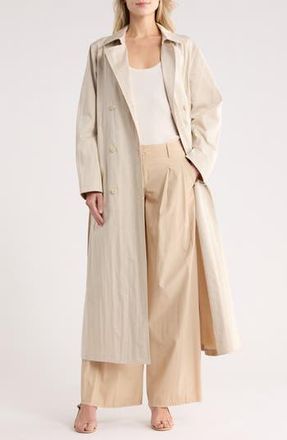 TWP Back & Forth Cotton Blend Trench Dress in Limestone at Nordstrom Rack, Size 8