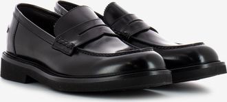 BARRETT Mocassini nero in pelle spazzolata nero