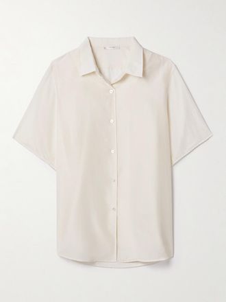 The Row Camicia Oversize In Voile Di Cotone Vale - Bianco