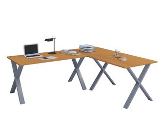 ebuy24 Vcm Vcm Escritorio De Madera Escritorio De Esquina Llano 190x190 L Forma Izquierda O Derecha Panel De Mesa De Trabajo 50 Cm De Profundidad Muebles De 