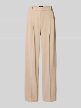 Cambio Cambio Wide Fit Stoffhose mit Ges&auml;&szlig;taschen Modell Emilie in Sand, Gr&ouml;&szlig;e 32