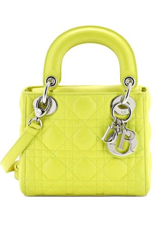 Dior Lady Dior Bag Cannage Quilt Lambskin Mini satchel - Giallo