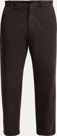 The Row Mens Ottis Cotton and Cashmere Straight-Leg Chino Pants