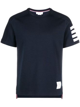 Thom Browne Navy Blue 4Bar Logo T-shirt