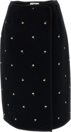 Rier Falda cruzada Walker - Skirts - Mujer - Negro - S