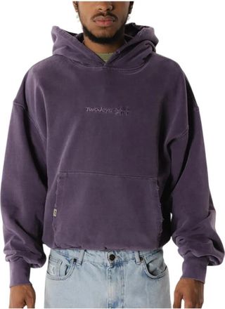 TwoJeys Icon Hoodie Pigment Dyed - Heren - Hoodies - Paars - M - Katoen - Hoodies & sweatvesten