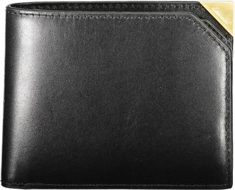 Calvin Klein Leren Portemonnee - Heren - Portefeuilles - Zwart - ONE Size - Leer - Accessoires