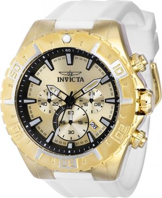 Invicta Aviator Chronograph Quartz Gold Dial Mens Watch 37636