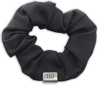Balenciaga 2020s BB logo scrunchie - Black