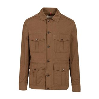 Moncler Amnicon Field Jacket - male - Moncler - Light Jackets - Brown - M - Jackets