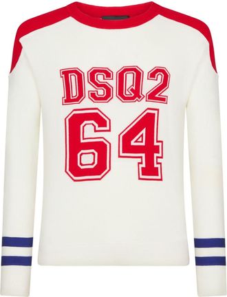 Dsquared2 intarsia-knit jumper - men - Cotton - S - White