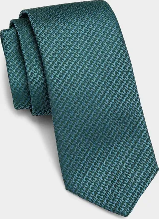 Canali Men & apos;s Houndstooth Silk Tie