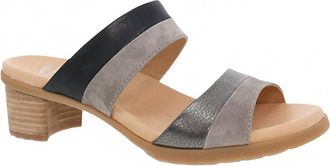 Dansko Womens Theresa Multi Leather Sandal In Black
