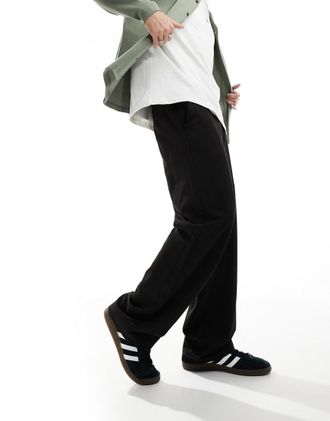 Only & Sons Only & Sons loose fit tailored pants in black