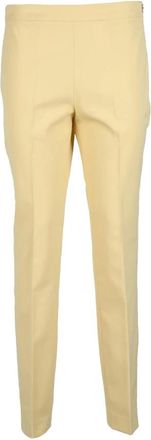 Fabiana Filippi Elegante broek met polyester mix - Dames - Slim Fit Broeken - Beige - S - Polyester - Broeken