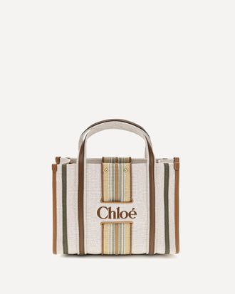 Chlo&eacute; Small Woody Loop canvas Tote Bag Female UNI