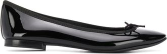 Repetto Bow Detail Patent Ballerina Shoes
