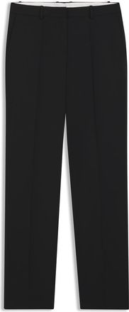 HUGO BOSS Womens Tameah Solid Patterned Straight Chinos in Black - Size 4 UK