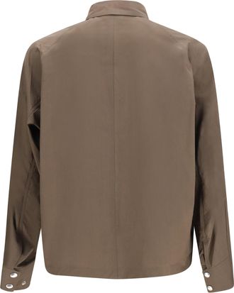sacai Mens Cotton Typewriter Jacket Taupe