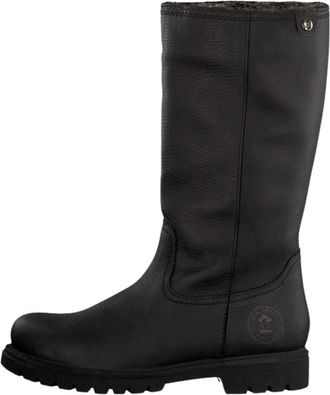 Panama Jack Stijlvolle Waterdichte Leren Laarzen - Dames - Hoge Laarzen - Zwart - 40 EU - Leer - Schoenen