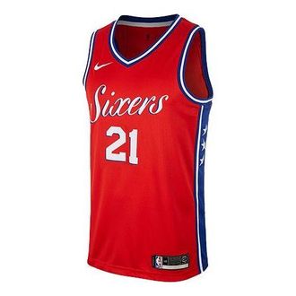 Nike NBA Jersey Basketball Vest SW Fan Edition Philadelphia 76 21 limited Red 877219-659
