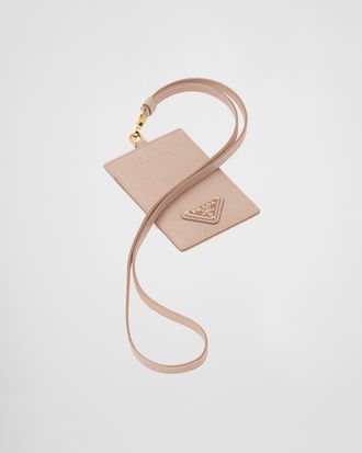 Prada Saffiano Leather Badge Holder