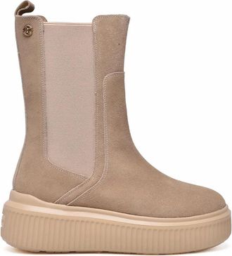 Janet & Janet Beige Leather Suede Boots