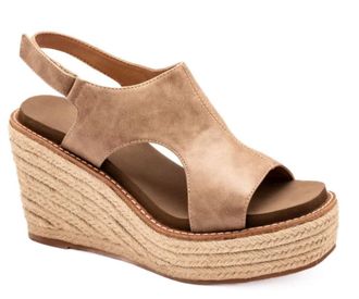 Corkys Footwear Womens Freddie Wedge Sandals In Taupe