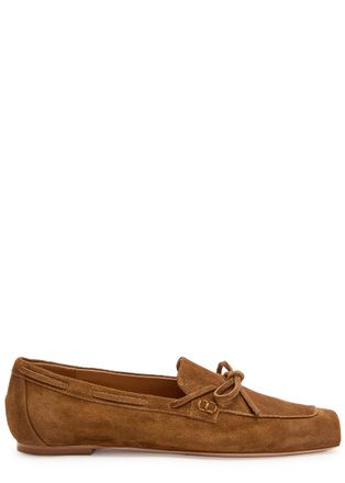 Aeyde Aeyde Jasper Suede Loafers - Brown - 40 (IT40/ UK7)