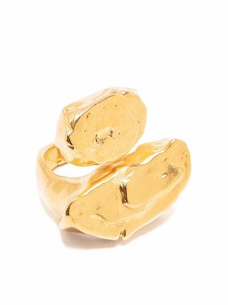 Dsquared2 abstract gold ring - men - Tin - L