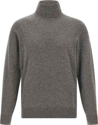 Brunello Cucinelli Gray Cashmere Mens Cardigan