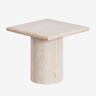 Sklum Sklum - Comodino quadrato in travertino Losanna