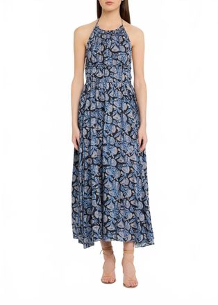 Ulla Johnson Anelise Halter Midi Dress In Zinnia