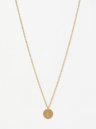 Simons Womens Alphabet character medallion chain
