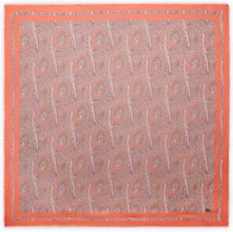 Etro Modal Shawl With Floral Paisley Pattern