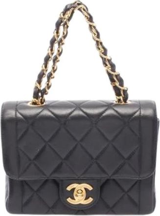 Chanel Pre-owned Matelasse Handtas - Dames - Vintage Schoudertas - Zwart - ONE Size - Leer - Vintage