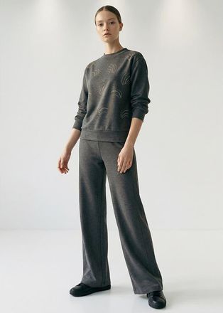 Exquise Fara Sweatshirt in Anthracite at Nordstrom, Size Xx-Large