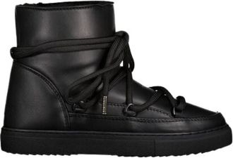 INUIKII Echt lederen winter sneaker - Dames - Winterlaarzen - Zwart - 37 EU - Leer - Schoenen