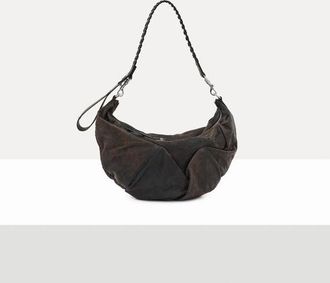 Vivienne Westwood Agnes Small Shoulder Bag Leather Dark-brown