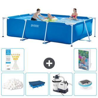 Intex Piscina Con Estructura Rectangular - 300x200x75 Cm - 7-piezas S105