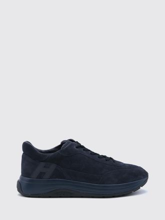 Hogan Sneakers Hi-Light in pelle di vitello scamosciata con logo H tono su tono
