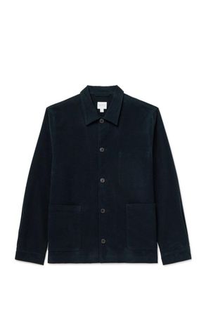 Sunspel Cotton-Blend Moleskin Shirt Jacket