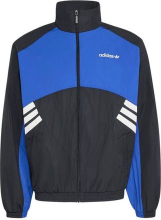 adidas Colorblocked Performance Track Jacket in Black/team Royal Blue at Nordstrom, Size X-Small