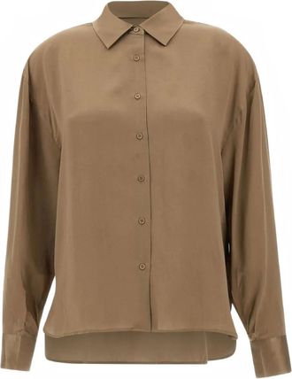 Iro Jarila blouse met knopen - Bruin