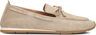 Unisa Gouden Glamour Instappers Dimas - Dames - Loafers - Geel - 38 EU - Schoenen