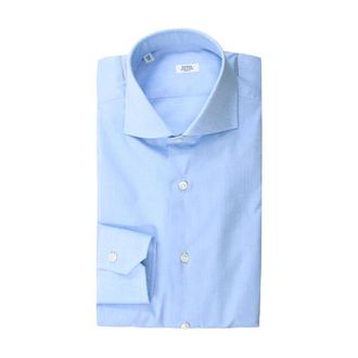 Barba Formal Shirts - Heren - Casual Overhemden - Blauw - XL - Katoen - Overhemden