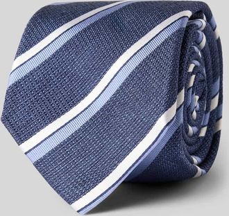 Gierremilano Seidenkrawatte aus reiner Seide mit Logo-Patch (7,5cm) in Marine, Gr&ouml;&szlig;e 1