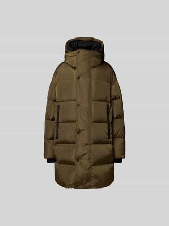 Dsquared2 Steppmantel mit Kapuze in Khaki, Gr&ouml;&szlig;e XS