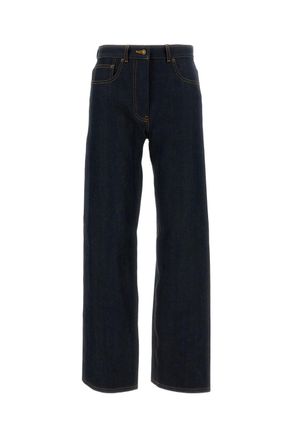 Thom Browne Navy Blue Straight-Leg Selvedge Jeans